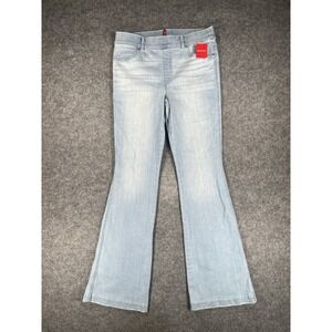 Spanx Flare Jeans Womens 8 Light Blue Retro Fit Wash Pull On Stretch Denim Pants